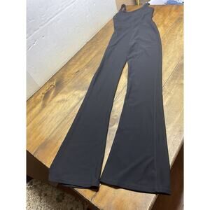 Wilo the Label Jumpsuit Ribbed Flare Leg Athleisure Yoga Activewear Dance Size S